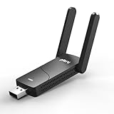 PLERY AX900 Bluetooth WiFi 6 USB WiFi Dongle, WiFi Adapter for PC Desktop, Dual Band 5GHz & 2.4GHz WiFi Adapter, High Gain Antenna, Built-in Driver for Windows 10/11, WPA3 Security, Easy Setup