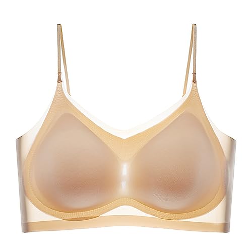 Sujetador de seda ultrafino con diseño de alta costura sin costuras para mujer xl