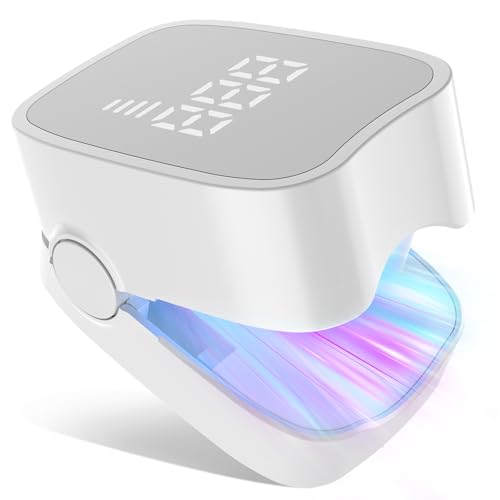 Home Nail Care Light for Toenail & Fingernail Appearance Portable Rechargeable Clip-On NailCareLight for DullLooking ThickLooking& Uneven-LookingNails At-Home Personal NailCare White