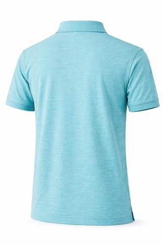 Image of Men's Polo T-Shirt | Breathable, Moisture-Wicking, Soft & Lightweight | Regular Fit Casual & Travel Wear