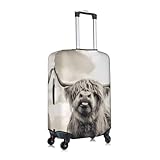 ZhaoYuGoods Funny Highland Cow Luggage Cover Protector, Printed Luggage Suitcase Cover for Suitcase, Funny Baggage Covers Fits 45-81CM Luggage - Image 3