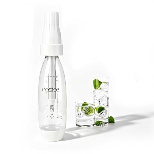 Maker de soda portable, bouteille de carbonisation 1L, 1000 ml de machine d'eau étincelante maison pour les cocktails de boissons gazeuses pour les voyages à...