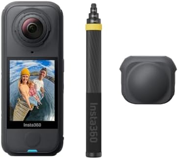 Insta360 X4 Air No Drone No Problem Bundle - Lightweight 165g 8K 360 Camera, 3 Meter Invisible Selfie Stick, Replaceable Lenses, Shoot First & Frame Later, FlowState Stabilization, AI-Powered App