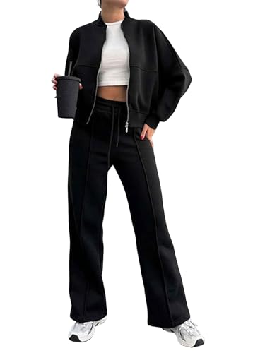 Ensemble de détente pour femmes avec sweat-shirt et pantalon large XXL