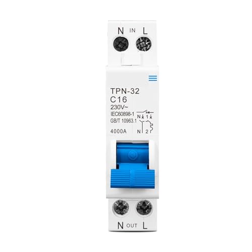 Disjoncteur miniature TPN protégeant vos lignes électriques sur rail DIN 16A