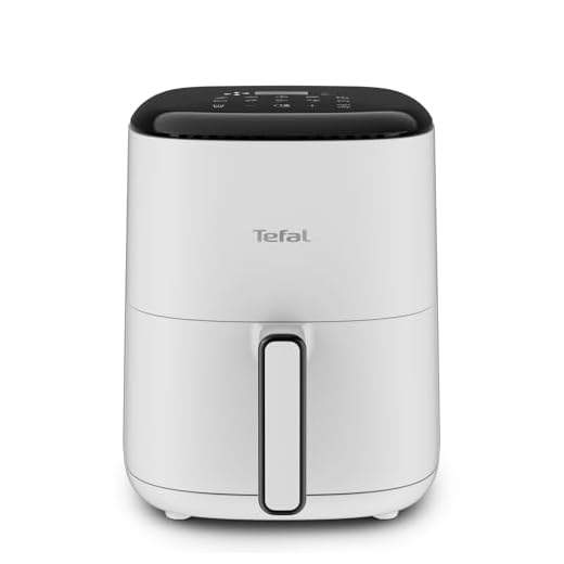 Tefal EY145A Easy Fry Compact Airfryer 3 L, 3 liter inhoud, voor 1 tot 4 personen,tijd- en energiebesparend, digitaal bedieningspaneel, 10 automatische bereidingswijzen