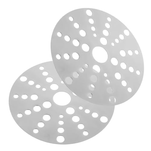 Zerodeko Adaptador Conducción Térmica de Placa de Inducción de Acero Inoxidable 2 Piezas y Diseño Estable para Cocina