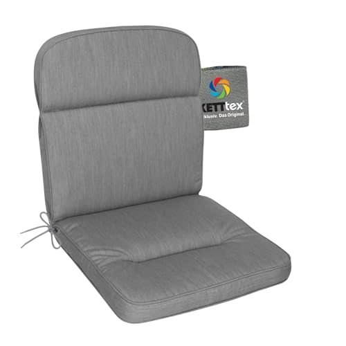 KETTtex EXKLUSIV Auflage Mittellehner Agora hellgrau I Gartenstuhl...