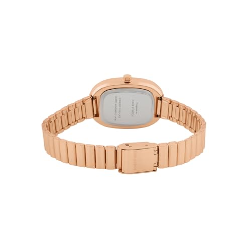 Image of Joker & Witch Eterna White MOP Small Oval Dial Rose Gold Linked Chain Strap Women's Watch