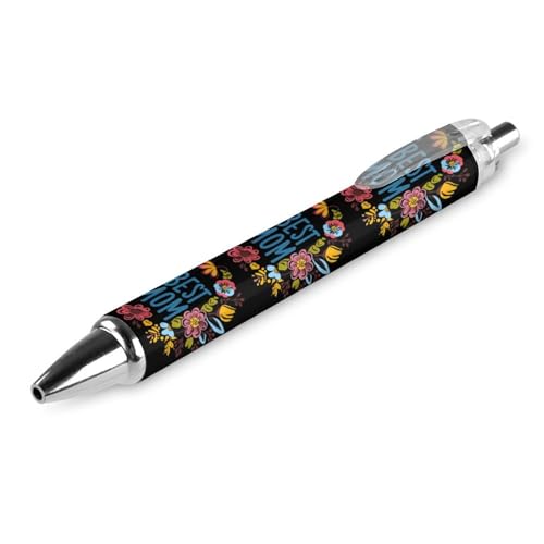 Lot de 4 stylos à bille rétractables Best Mom cadeau écriture lisse