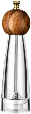 Salt and pepper grinder set, Manual Stainless Steel Core Seasoning Bottle Jar, Suitable for Home Kitchen, Restaurant, Outdoor Gathering Pepper or Salt Grinder(B,Medium)