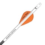 New Archery Products 60-637  6-Pack 2-Inch Quickfletch Twister Vanes (White/Orange)