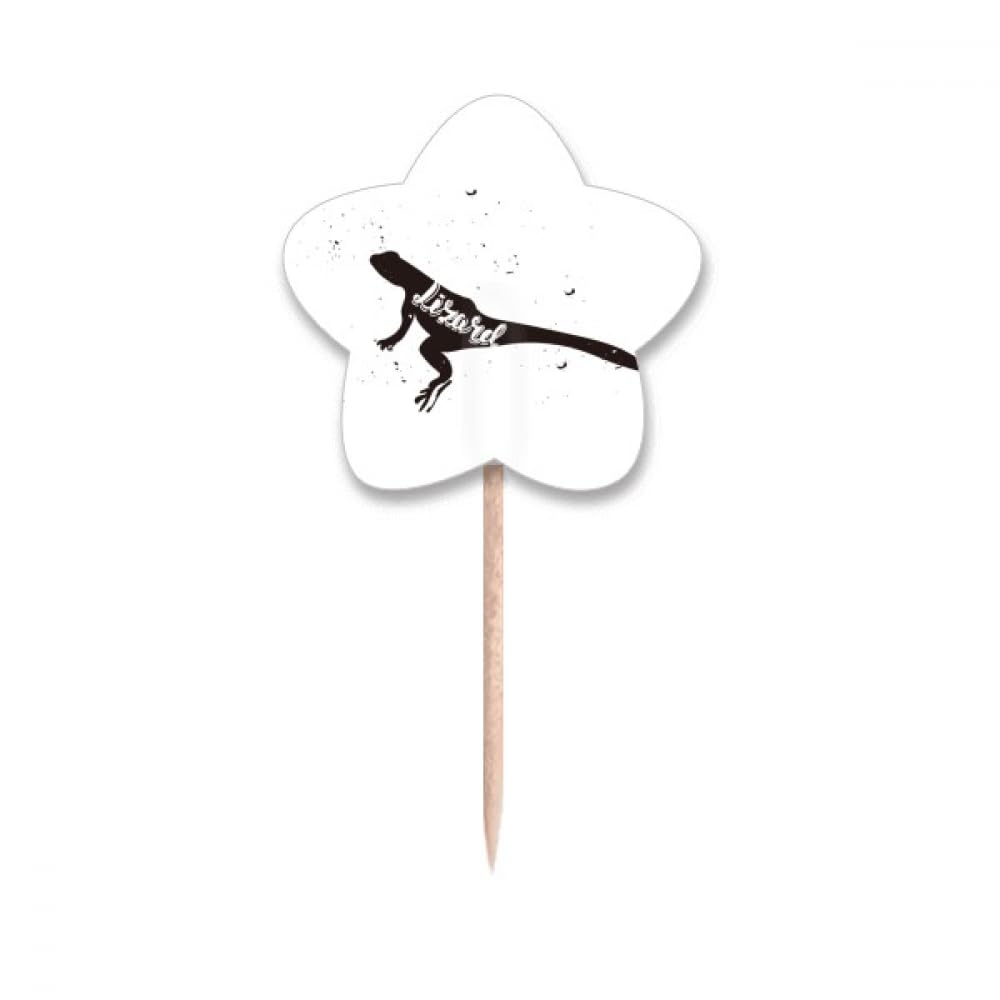 Cure-dents lézard étoile pour cupcakes : l'accessoire idéal des anniversaires enfants