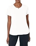 Wink PRO Women's 4 Pocket Notch Neck Scrub Top, White, XL
