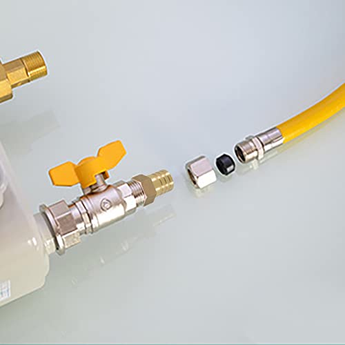 Candeon 2pcs 1inch Hose Barb Brass Garden Hose Fittings Connector Adapter Barb to NPT Female Thread No Leaks(32mm) - Image 4
