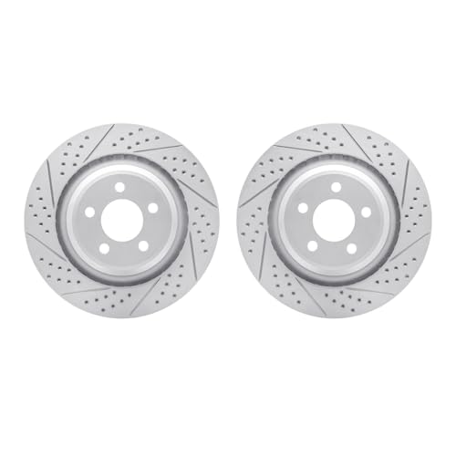 Image of Dynamic Friction Company Rear Brake Rotors Fits 2005-2010 Chrysler 300