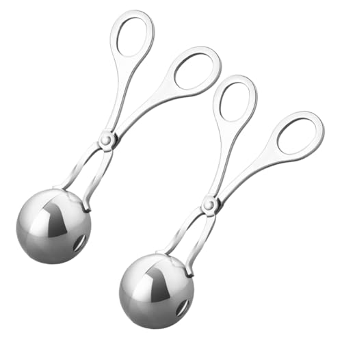 OFFSCH 2pcs Stainless Steel Meatball Maker Tool Non-stick Clips for Easy Meatball and Rice Preparation Kitchen Essential for Home Cooks