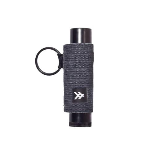Thread Wallets Elastic Chapstick and Lip Gloss Holder Keychain (Black)