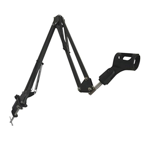 HEALLILY Microphone Boom Arm Adjustable Mic Stand With Shock Mount Mic Clip Holder Table Mic Stand Arm Boom - Image 3