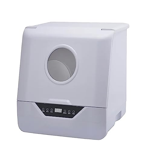 ERICAT Automatic Dishwasher, Countertop Dish Washing Machine with Led Display Screen & 4 Washing Programs, 70°C High Temperature Cleaning and 1 Click Self Cleaning, for Small Apartments and Dorms