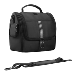 ARVALOLET Sac de transport pour Anker 521 Powerstation - Housse de protection imperméable avec bandoulière pour un transport sûr, Noir , Mittelgroße, Simple
