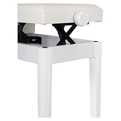 Classic Cantabile Banc de piano deux places blanc brillant - Les Beatles, Paul McCartney, John Lennon, RIngo Starr, George Harrison Classic Cantabile Banc de piano deux places blanc brillant – Image 7