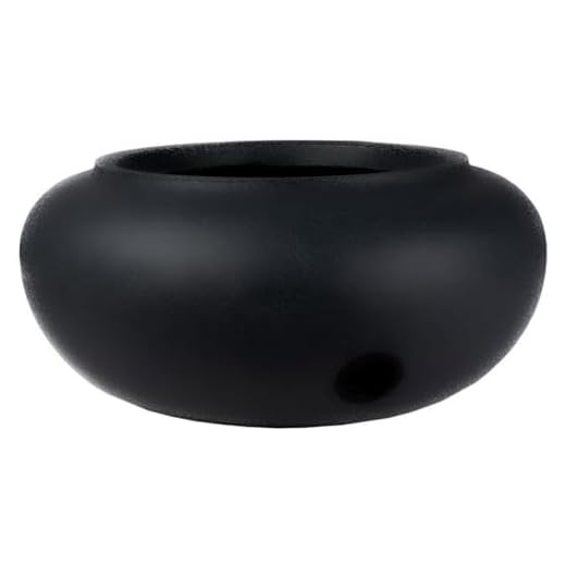 The HC Companies 21 Inch Garden Hose Pot - Durable Lightweight Decorative Hose Pot for Yard, 100-Foot Capacity Hose Storage, Black