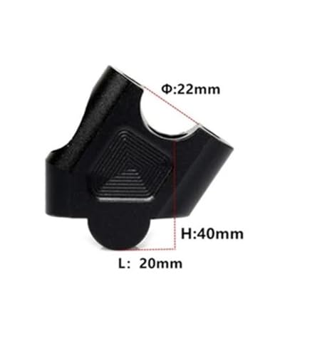 Elevadores de manillar para motocicleta NC750X extensor negro 2