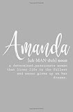 Amanda: Personalized Journal Notebook for Women (Custom Name Journal, Personalized Gift, Blank Journal)
