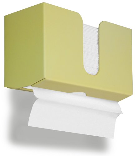 TrippNT 51928 PETG Dual-Dispensing Paper Towel Holder, 10 7/8" Width x 6 1/2" Height x 4 1/4" Depth, Meringue Yellow