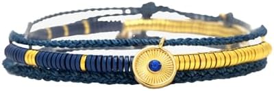 Pura Vida Bracelet Clear Vision Bracelet Stack, 3 Stackable Brace...