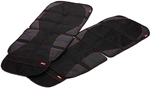 Diono Two2Go Ultra Mat Car Seat Protector, Black (2-Pack)