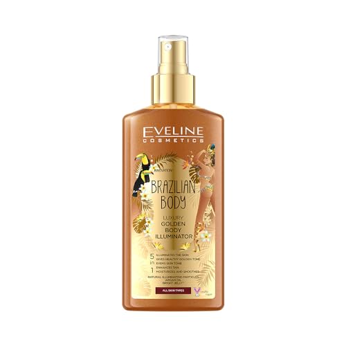 Eveline Cosmetics Brazilian Body Luxuriöser Goldener Körper-Illuminator – Befeuchtet und Ebenmäßiger Teint