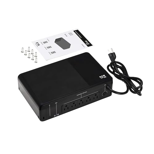 Image of Tripp Lite 850VA UPS Desktop Battery Backup and Surge Protector, 450W, 5 Outlets, Home & Office UPS, Small Form Factor, Wall Mounting Option, 5ft Cord, 3-Year Warranty (BC850R)