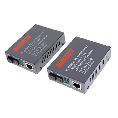 Convertisseur fibre monomode SC HTB-3100AB longue distance 25km sans latence