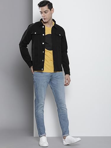 Image of The Indian Garage Co Men Slim Fit NA Trucker Jacket