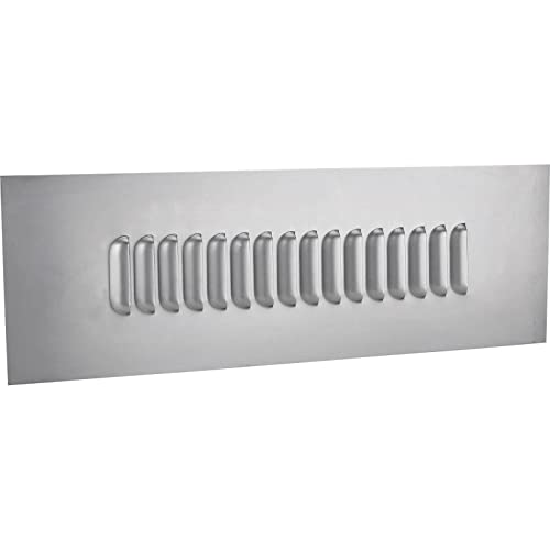 16 Hood Louver Sheet Metal Panel, 24 x 8 Inch 18 Gauge Bare Steel
