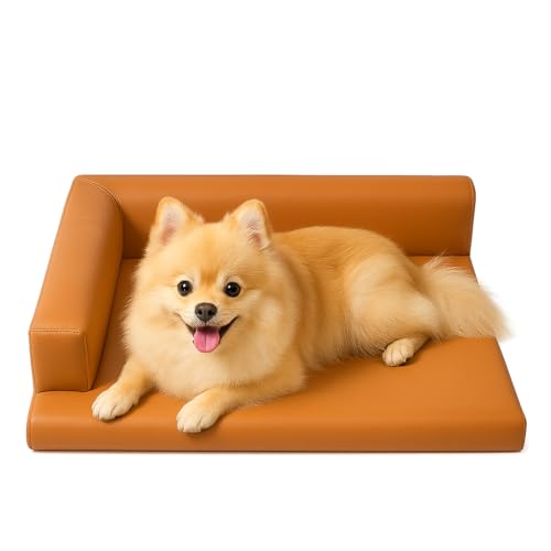 Orthopedic Dog Bed Small to Medium, Washable L-Shaped Pet Sofa