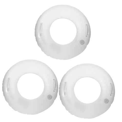 TOYANDONA 3 Piezas Anillo De Natación Luminoso Carpa Nadar Piscina Mini Fosa Inflable Juguetes Anillos Tubo Interior De Natación Anillo De Natación De Playa De Polivinilo