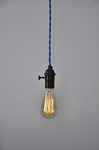 Amazon Com Blue Turn Knob Pendant Light Fixture With Turn