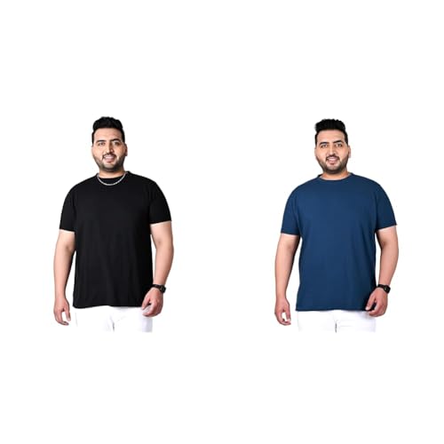Image of Bigbanana Men's Regular T-Shirt Pack of 2: Blue /Black 3XL