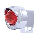 United Pacific 10985 9 LED Beehive Mud Flap Hanger End Light w/Visor - Red LED/Red Lens