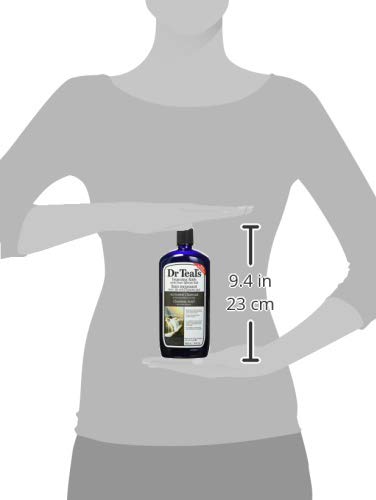 Dr Teal's Activated Charcoal & Lava Foaming Bath with Pure Epsom Salt, 34 oz
