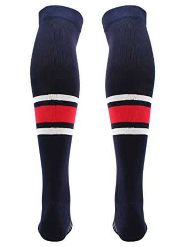 Dugout Striped Over the Knee Baseball Socks Extra Long Above the Knee for Boys Girls Men Women Youth Adult2