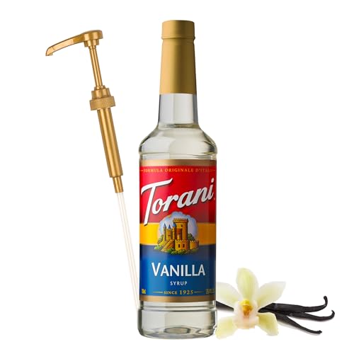 Torani Vanilla Flavored Drink Syrup with Pump, 25.4 fl oz, 4 Pack - image 2