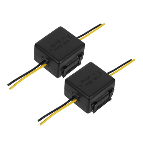 JECOMPRIS 2pièces Filtre Anti-parasites pour Voiture Autoradio Stéréo Lot de Isolateur De Bruit pour Système Audio Voiture Filtre Anti-interférences