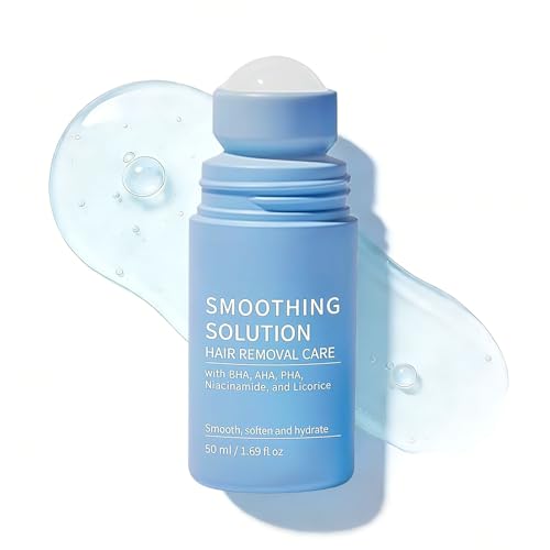DUSKLYT Smoothing Solution and Ingrown Hair Treatment | Razor Bump Treatment for Women & Men | Roller Ball Applicator for Underarms Abdomen Bikini Line for Men & Women 50ML
