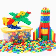 Image of Little Fingers Preschool Bullet Blocks for Kids - Toddler Crafts with Travel Tote - Montessori Toys for Toddlers Occupational Therapy Fine Motor Skills Toys - 84 pcs
