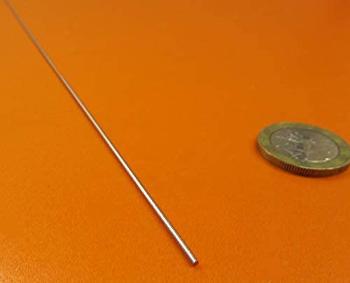 316 Stainless Steel Hardened Shaft .046" Diameter x 12" Long 3 pcs