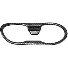Water Cup Frame Cover Trim for MG ZS 2017-2018, Car Front Water Cup Decoration, Carbon Fiber ABS Plastic, Self Adhesive Design for Easy Installation, Scratch Accessory